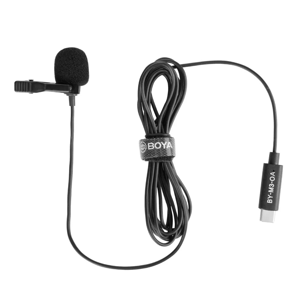 BOYA by-M3 Omnidirectional Lavalier USB C Microphone