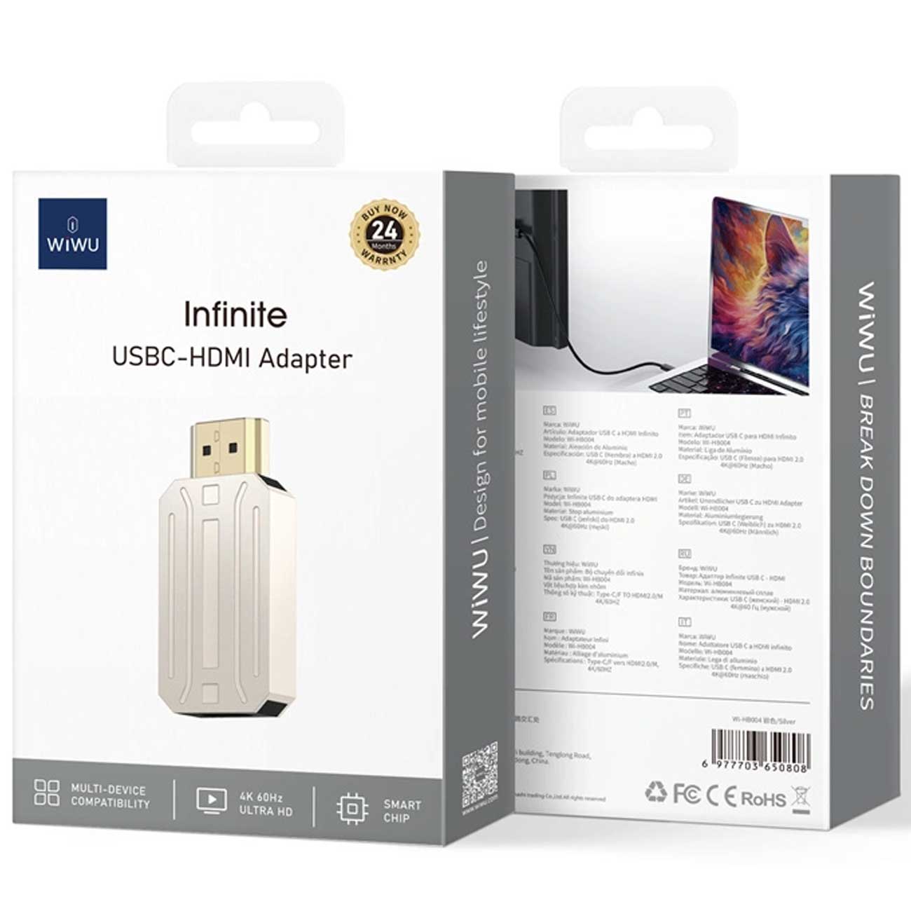 WiWU Infinite USB C to HDMl adapter HB004