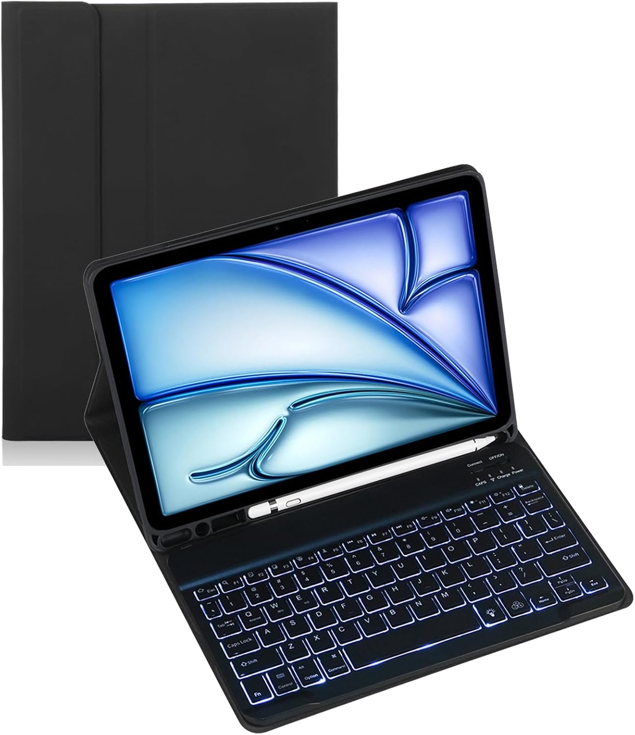 Teclado bluetooth com touchpad para tab s9/x710/s9 fe/s10 fe 11.0