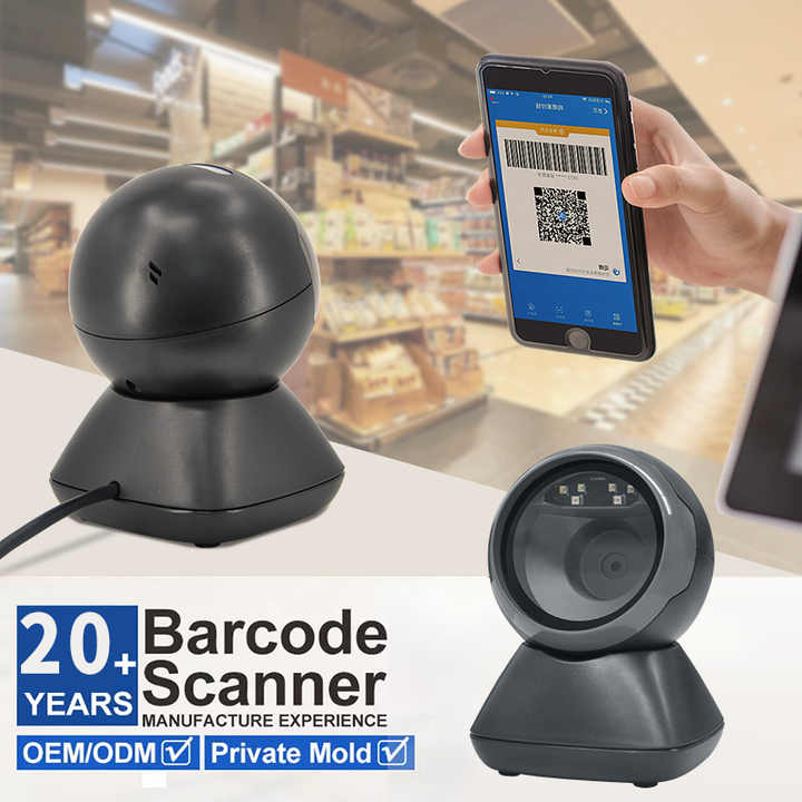 RS-930 Handsfree 1D  2D Barcode Scanner