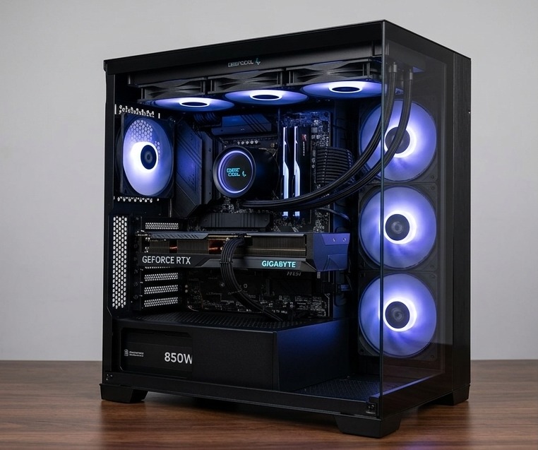 PC GAMER I7 14700F 32GB RAM 1TB NVME CASE Black