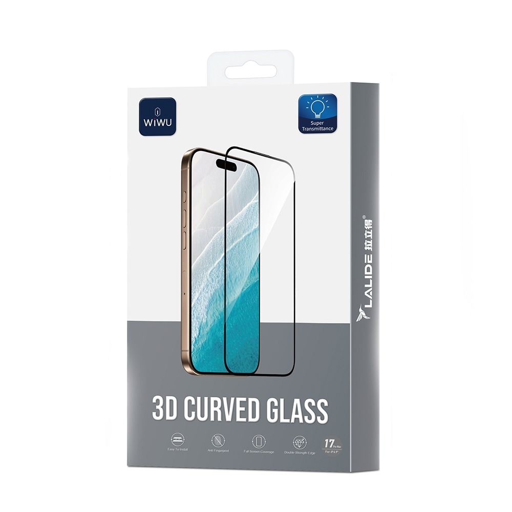 Protector LALIDE 3D Curved Glass Iphone 17 Pro Max  (LLD301)
