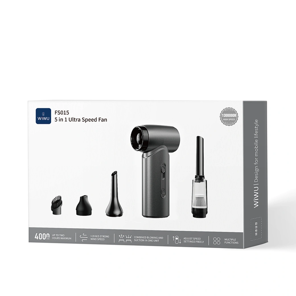 WiWU Hurricane Ultra High Speed Fan Wi-FS015 – Ventoinha Portátil de Alta Potência