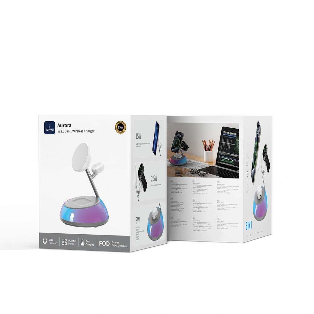 Carregador Wireless Qi2 WiWU Wi-W036