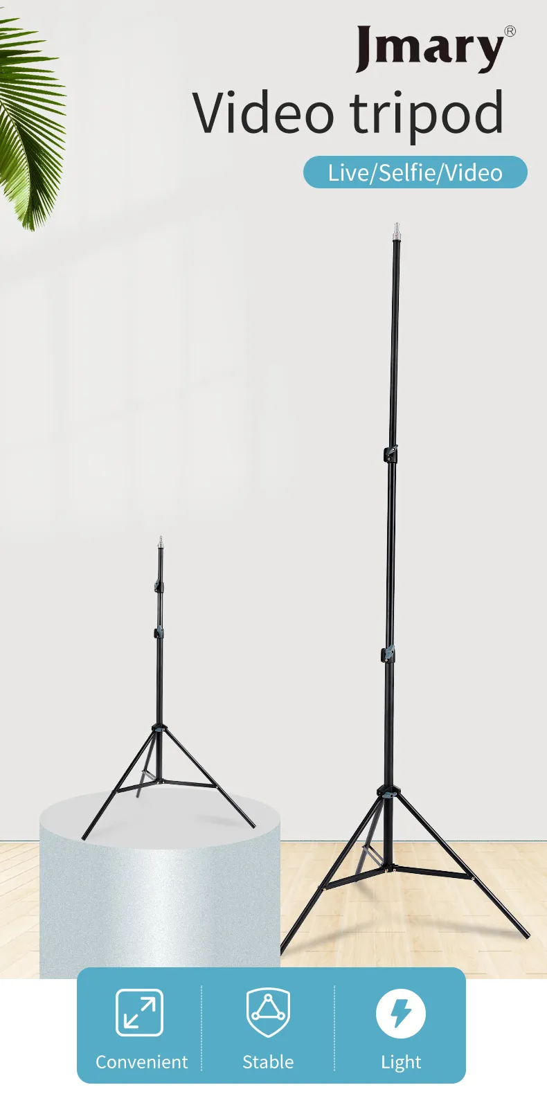 Jmary. MT-75 Light Tripod Stand - Image 13