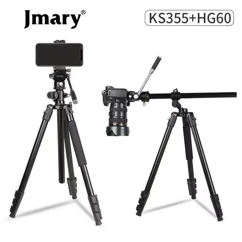 Monopé 2 em 1 e tripé Jmary KS355+HG60